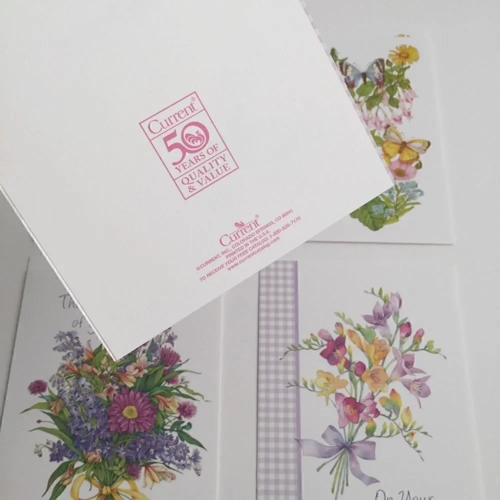 Vintage Current Birthday Cards Bundle/Lot 8 Floral Design Printed in the USA